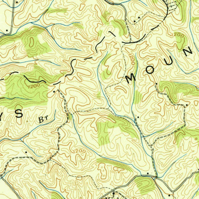 United States Geological Survey Springvale, TN (1939, 24000-Scale) digital map
