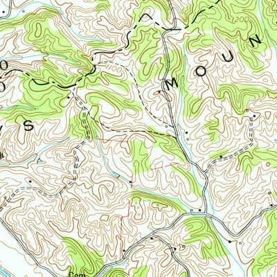 United States Geological Survey Springvale, TN (1961, 24000-Scale) digital map