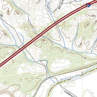 United States Geological Survey Springvale, TN (2022, 24000-Scale) digital map