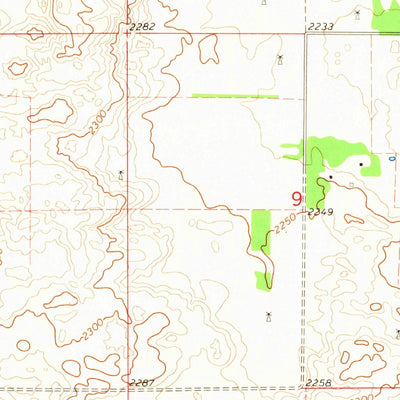 United States Geological Survey Springview NW, NE-SD (1964, 24000-Scale) digital map