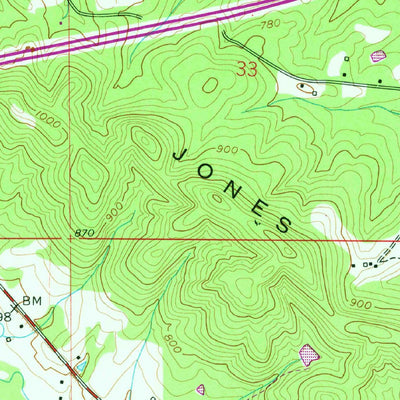 United States Geological Survey Springville, AL (1958, 24000-Scale) digital map