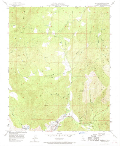 United States Geological Survey Springville, CA (1957, 24000-Scale) digital map