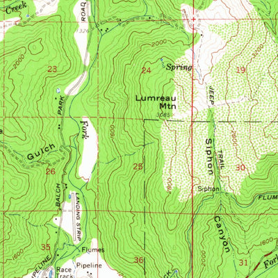 United States Geological Survey Springville, CA (1957, 62500-Scale) digital map