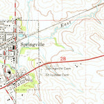 United States Geological Survey Springville, IA (1973, 24000-Scale) digital map