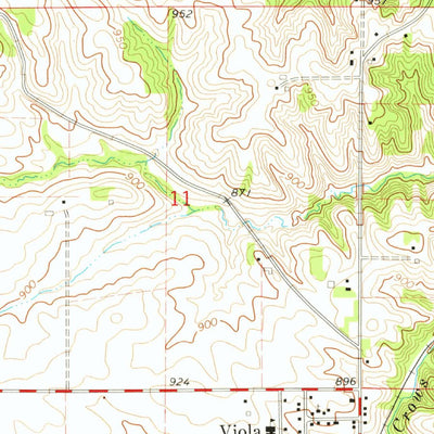 United States Geological Survey Springville, IA (1973, 24000-Scale) digital map