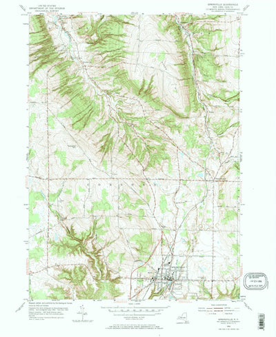 United States Geological Survey Springville, NY (1954, 24000-Scale) digital map