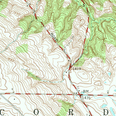 United States Geological Survey Springville, NY (1954, 24000-Scale) digital map