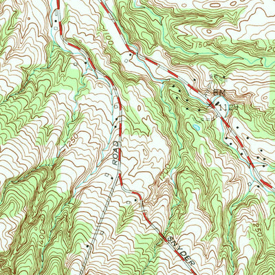 United States Geological Survey Springville, NY (1954, 24000-Scale) digital map