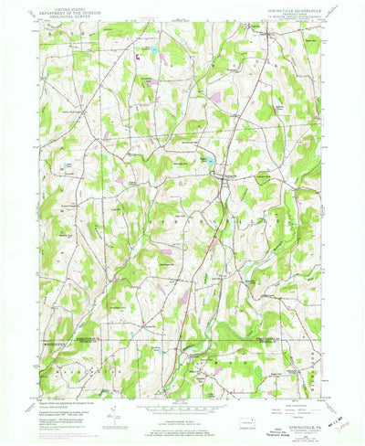 United States Geological Survey Springville, PA (1946, 24000-Scale) digital map