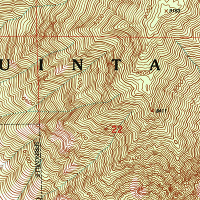 United States Geological Survey Springville, UT (1993, 24000-Scale) digital map