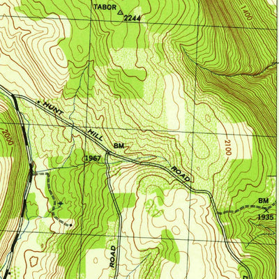United States Geological Survey Springwater, NY (1942, 31680-Scale) digital map