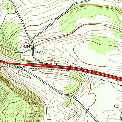 United States Geological Survey Sprout Brook, NY (1943, 24000-Scale) digital map