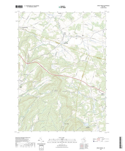 United States Geological Survey Sprout Brook, NY (2023, 24000-Scale) digital map