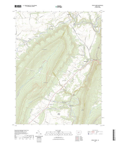 United States Geological Survey Spruce Creek, PA (2023, 24000-Scale) digital map