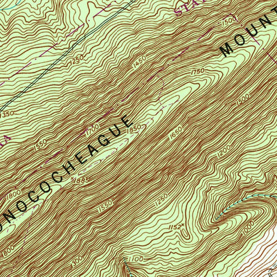 United States Geological Survey Spruce Hill, PA (1952, 24000-Scale) digital map