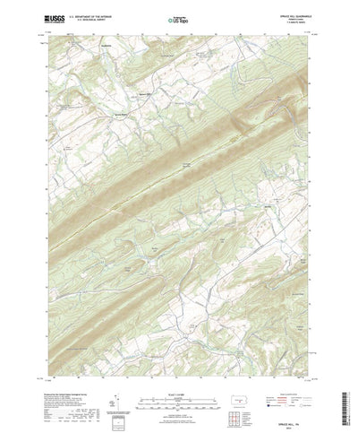 United States Geological Survey Spruce Hill, PA (2023, 24000-Scale) digital map