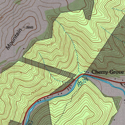United States Geological Survey Spruce Knob, WV (1995, 24000-Scale) digital map