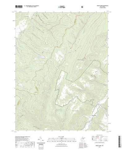 United States Geological Survey Spruce Knob, WV (2023, 24000-Scale) digital map