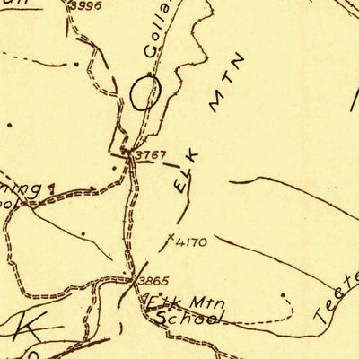 United States Geological Survey Spruce Knob, WV-VA (1922, 48000-Scale) digital map