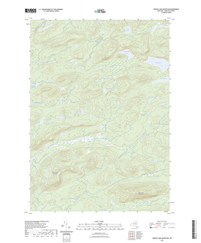 United States Geological Survey Spruce Lake Mountain, NY (2023, 24000-Scale) digital map