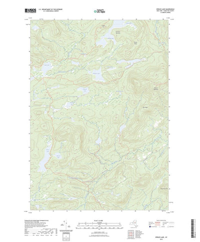 United States Geological Survey Spruce Lake, NY (2023, 24000-Scale) digital map