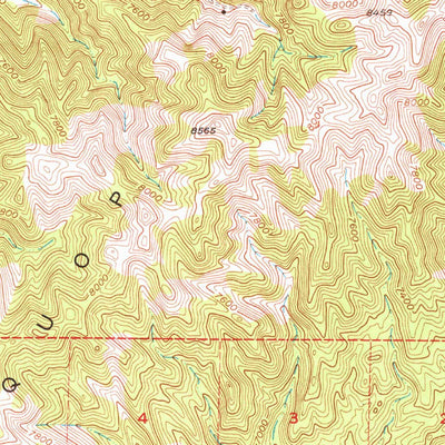 United States Geological Survey Spruce Mountain 4, NV (1953, 62500-Scale) digital map
