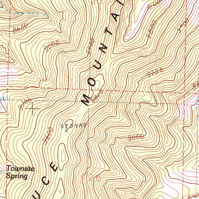 United States Geological Survey Spruce Mountain, NV (1986, 24000-Scale) digital map