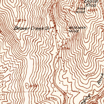 United States Geological Survey Spruce Pine, NC (1934, 24000-Scale) digital map