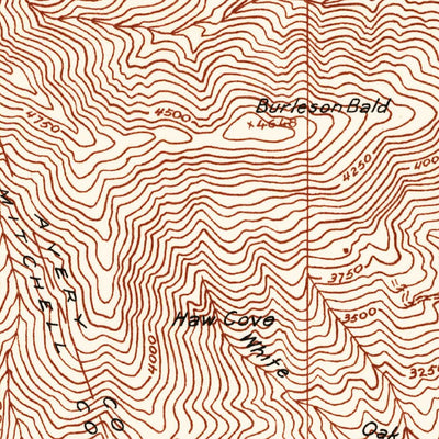 United States Geological Survey Spruce Pine, NC (1934, 24000-Scale) digital map