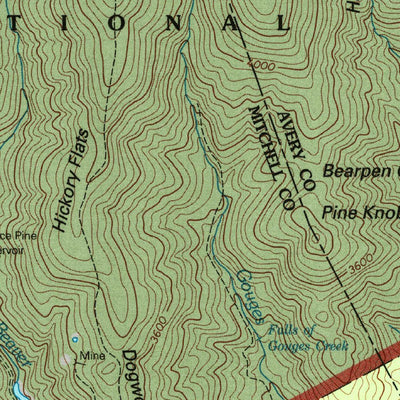 United States Geological Survey Spruce Pine, NC (1994, 24000-Scale) digital map