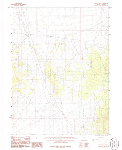 United States Geological Survey Spruce Well, NV (1986, 24000-Scale) digital map
