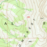 United States Geological Survey Spur Mountain, MT (1997, 24000-Scale) digital map