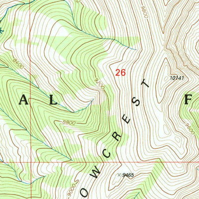 United States Geological Survey Spur Mountain, MT (1997, 24000-Scale) digital map