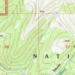 United States Geological Survey Spur Mountain, MT (1997, 24000-Scale) digital map