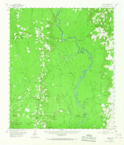 United States Geological Survey Spurger, TX (1958, 62500-Scale) digital map