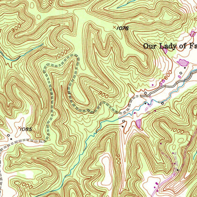 United States Geological Survey Spurlington, KY (1953, 24000-Scale) digital map