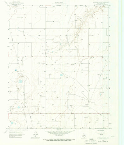 United States Geological Survey Spurlock Chapel, TX (1965, 24000-Scale) digital map