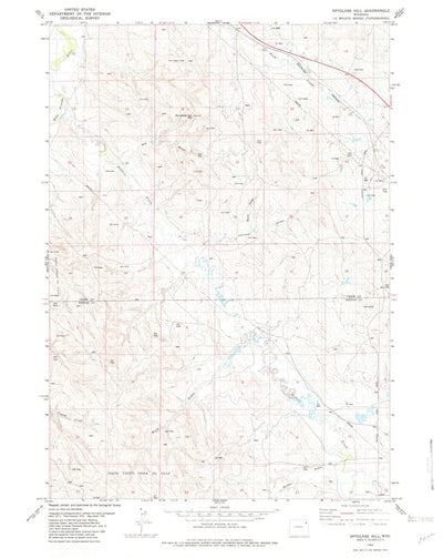 United States Geological Survey Spyglass Hill, WY (1982, 24000-Scale) digital map