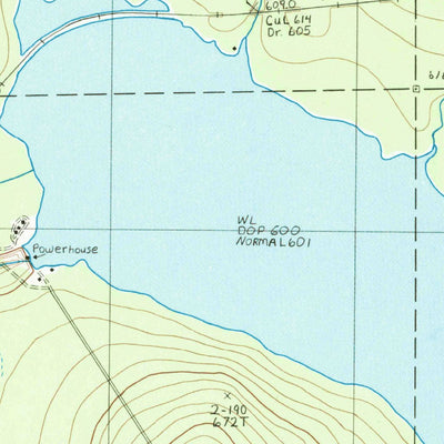 United States Geological Survey Squapan Lake West, ME (1986, 24000-Scale) digital map