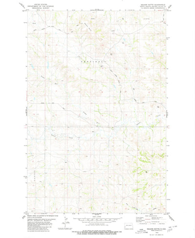 United States Geological Survey Square Butte, ND (1979, 24000-Scale) digital map