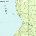 United States Geological Survey Square Lake East, ME (1986, 24000-Scale) digital map