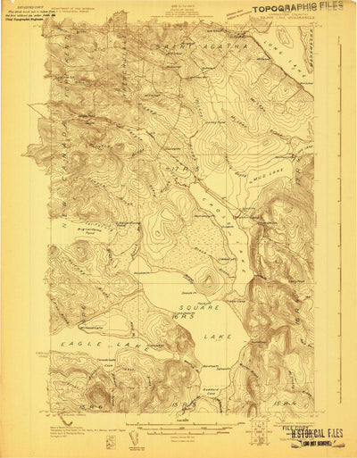 United States Geological Survey Square Lake, ME (1927, 48000-Scale) digital map