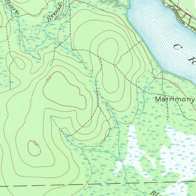 United States Geological Survey Square Lake, ME (1953, 62500-Scale) digital map