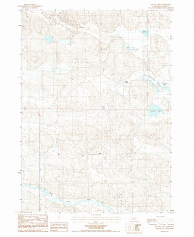 United States Geological Survey Square Lake, NE (1987, 24000-Scale) digital map