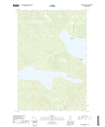 United States Geological Survey Square Lake West, ME (2021, 24000-Scale) digital map