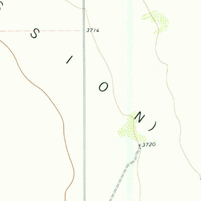 United States Geological Survey Square Mesa, TX (1972, 24000-Scale) digital map