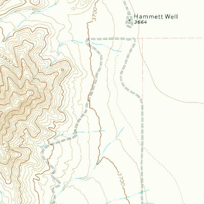 United States Geological Survey Square Mesa, TX (1972, 24000-Scale) digital map