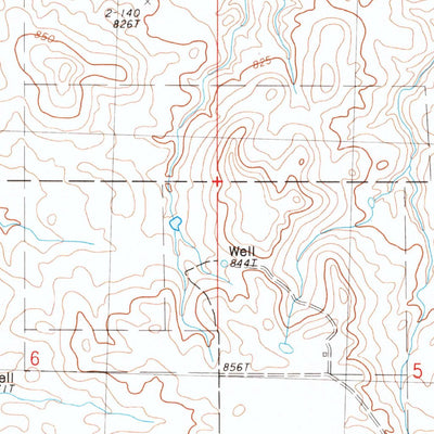 United States Geological Survey Square Top Butte, SD (1983, 24000-Scale) digital map