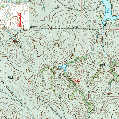 United States Geological Survey Square Top Butte, SD (1998, 24000-Scale) digital map