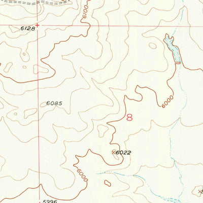 United States Geological Survey Square Top Butte, WY (1951, 24000-Scale) digital map